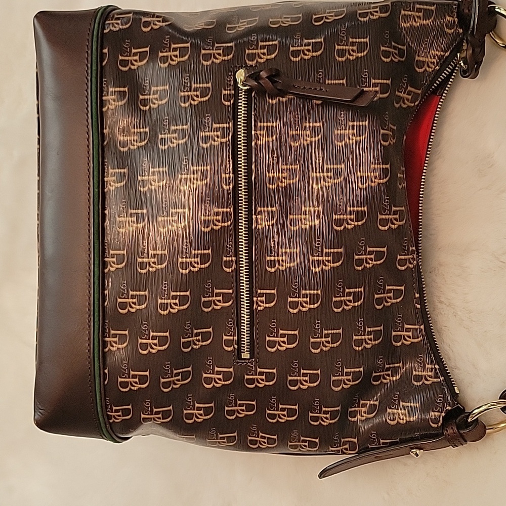 Dooney & Bourke Brown Leather Bag - Picture 4 of 7